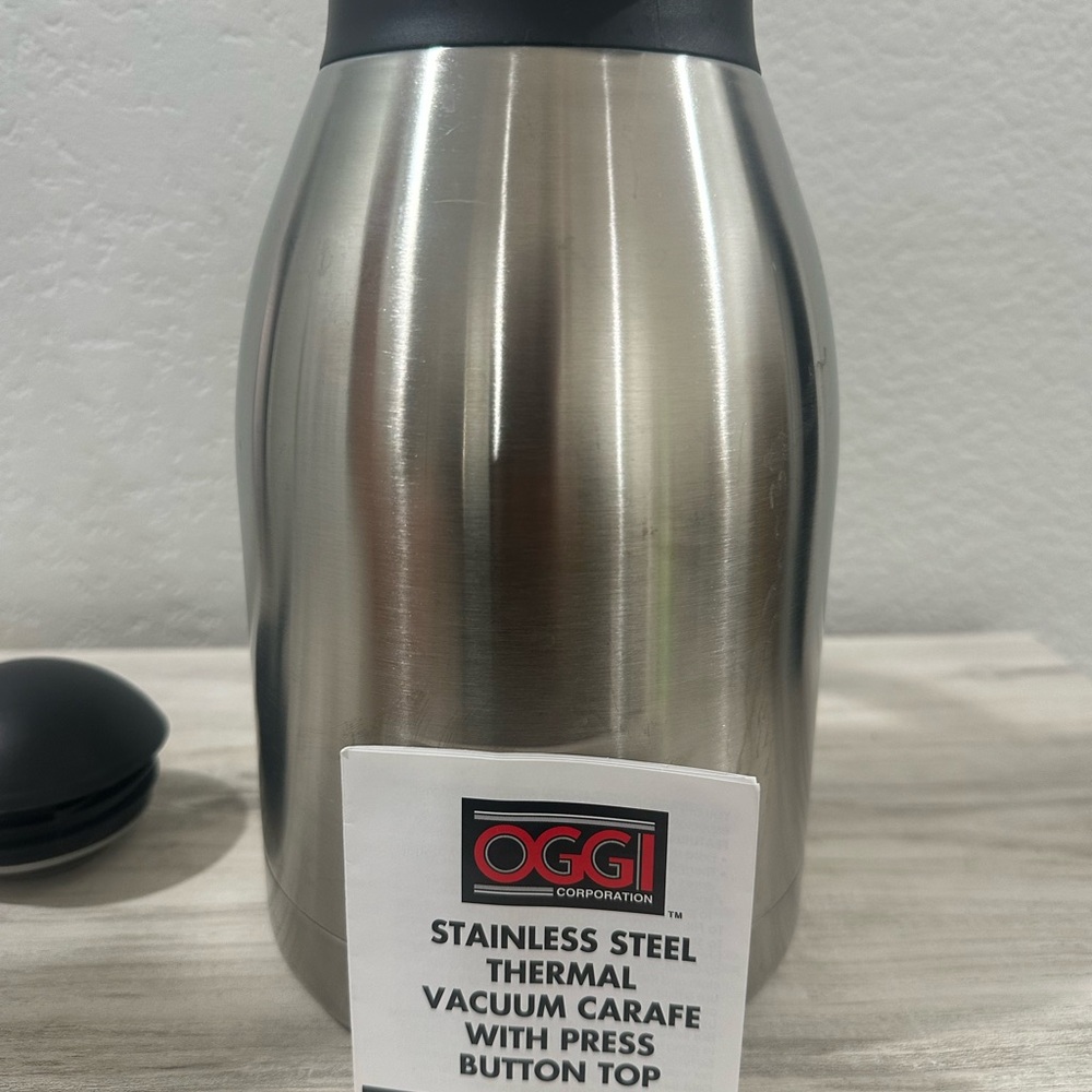 OGGI Catalina thermal vacuum carafe, stainless steel, 2 L 68oz